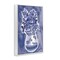 Stupell Industries Chinoiserie Vase on Blue Framed Giclee, design by Hannah Byatt